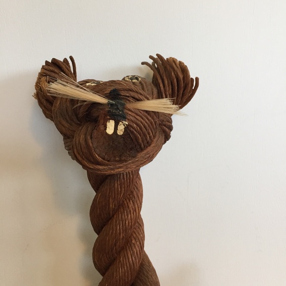 Lion and Cub Rope Sculpture - Picture 4 of 8